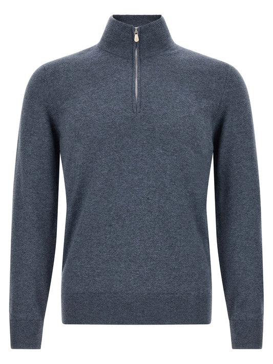 Blue Cashmere Cardigan