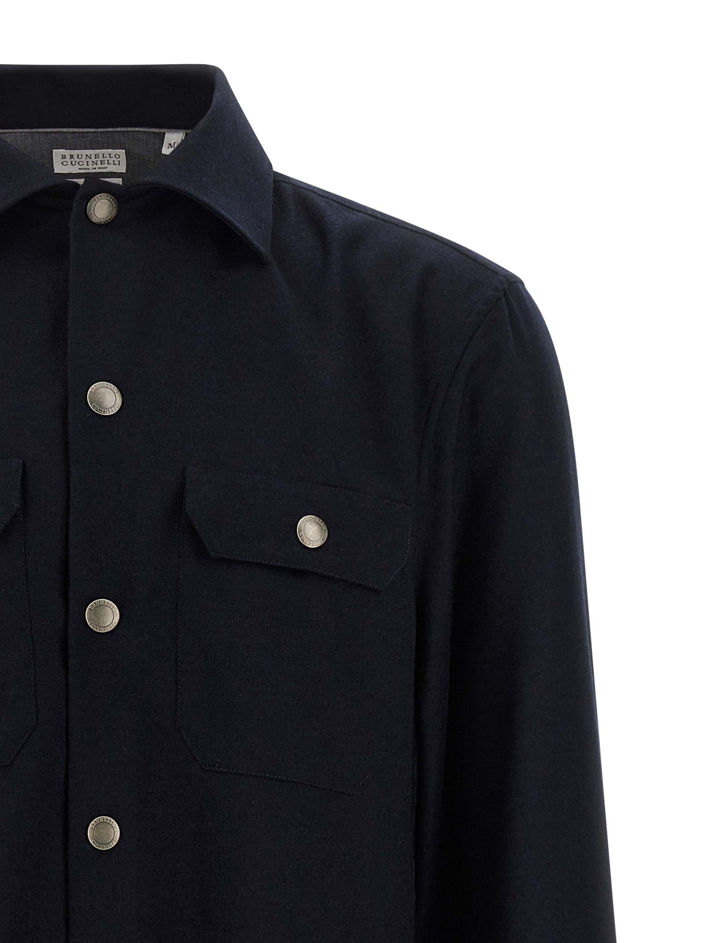Blue Virgin Wool Blouse