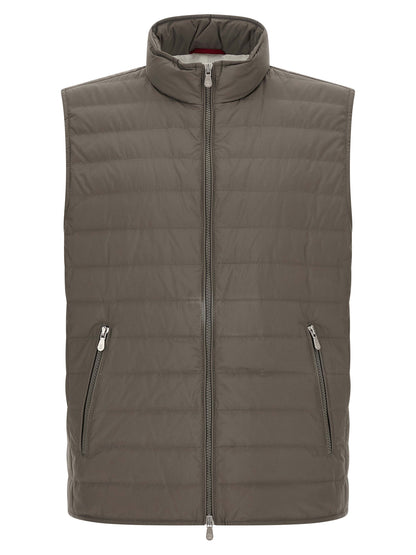 Bicolor Polyester Sleeveless Jacket