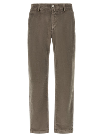Gray Cotton Chino Pants