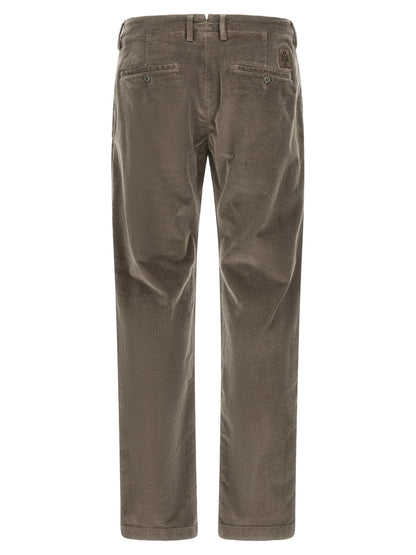 Gray Cotton Chino Pants
