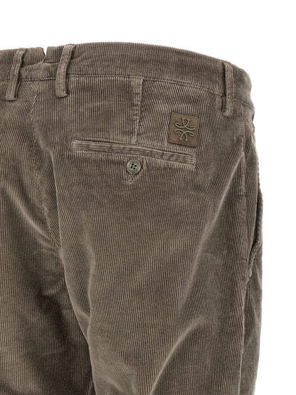 Gray Cotton Chino Pants