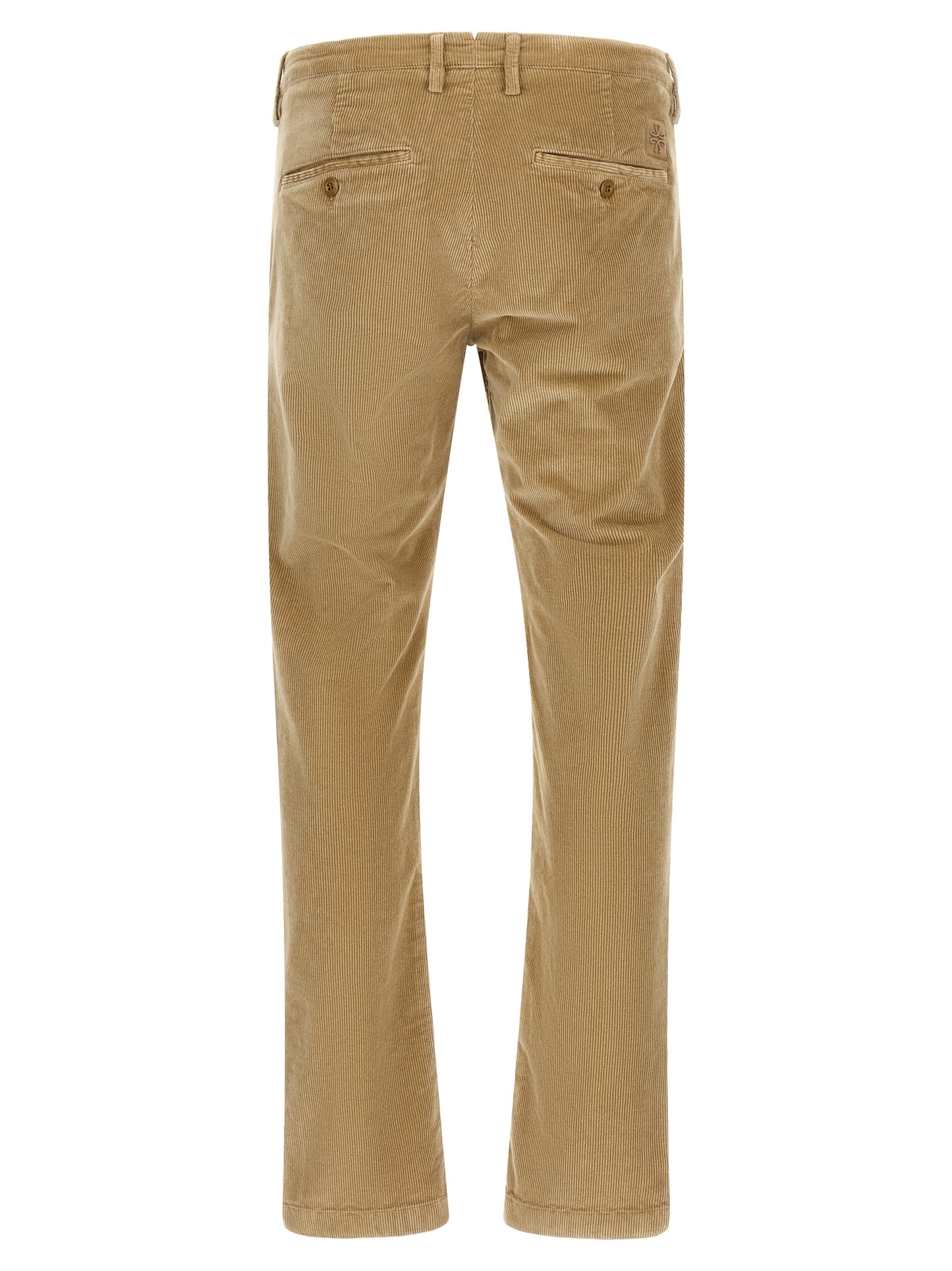 Beige Cotton Chino Pants