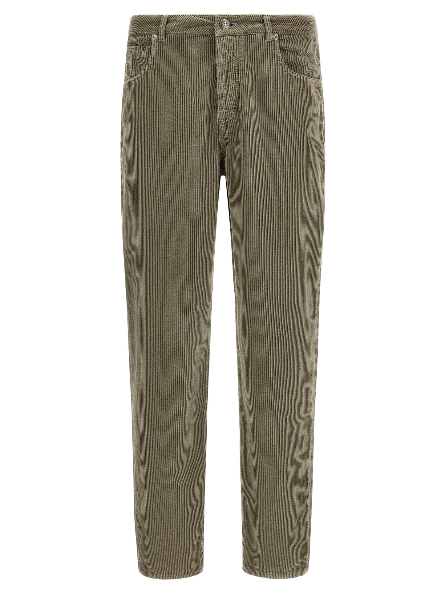 Bicolor Cotton Casual Pants
