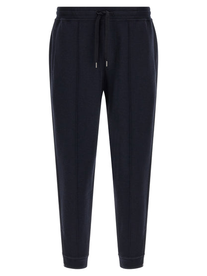 Blue Cotton Joggers (Workout Pants)