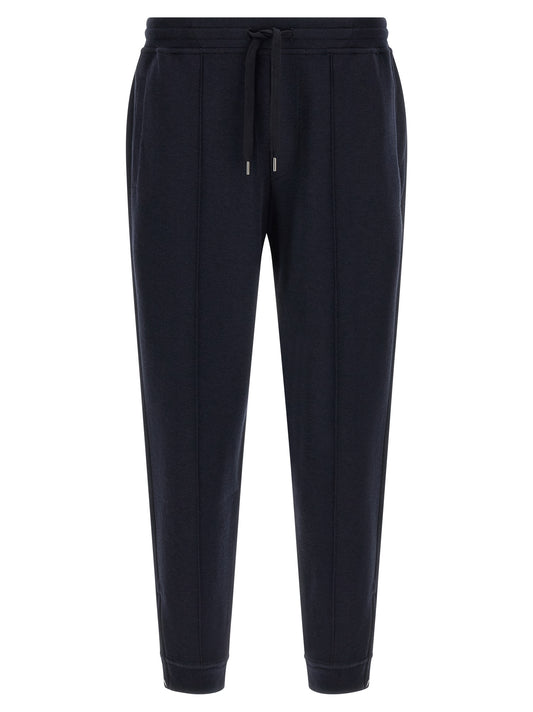 Blue Cotton Joggers (Workout Pants)