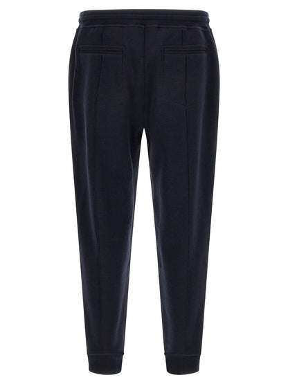 Blue Cotton Joggers (Workout Pants)