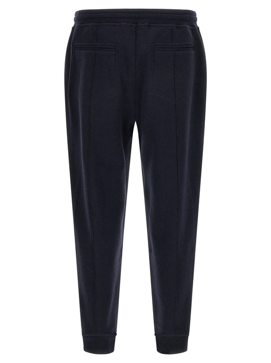 Blue Cotton Joggers (Workout Pants)