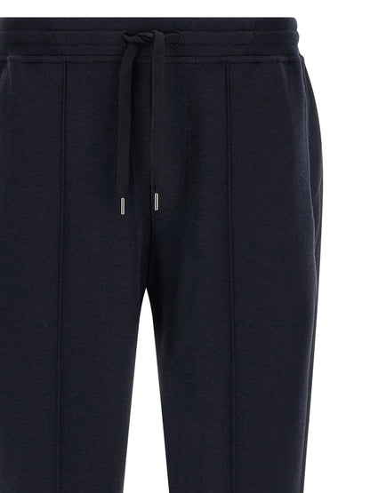 Blue Cotton Joggers (Workout Pants)