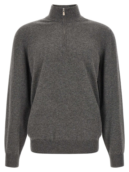Gray Cashmere Cardigan