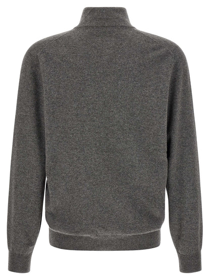 Gray Cashmere Cardigan