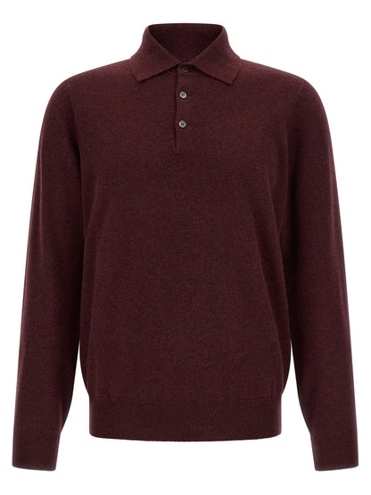 Bordeaux Cashmere Polo Shirt