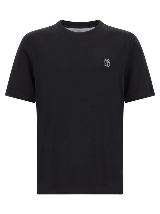 Black Cotton T-Shirt