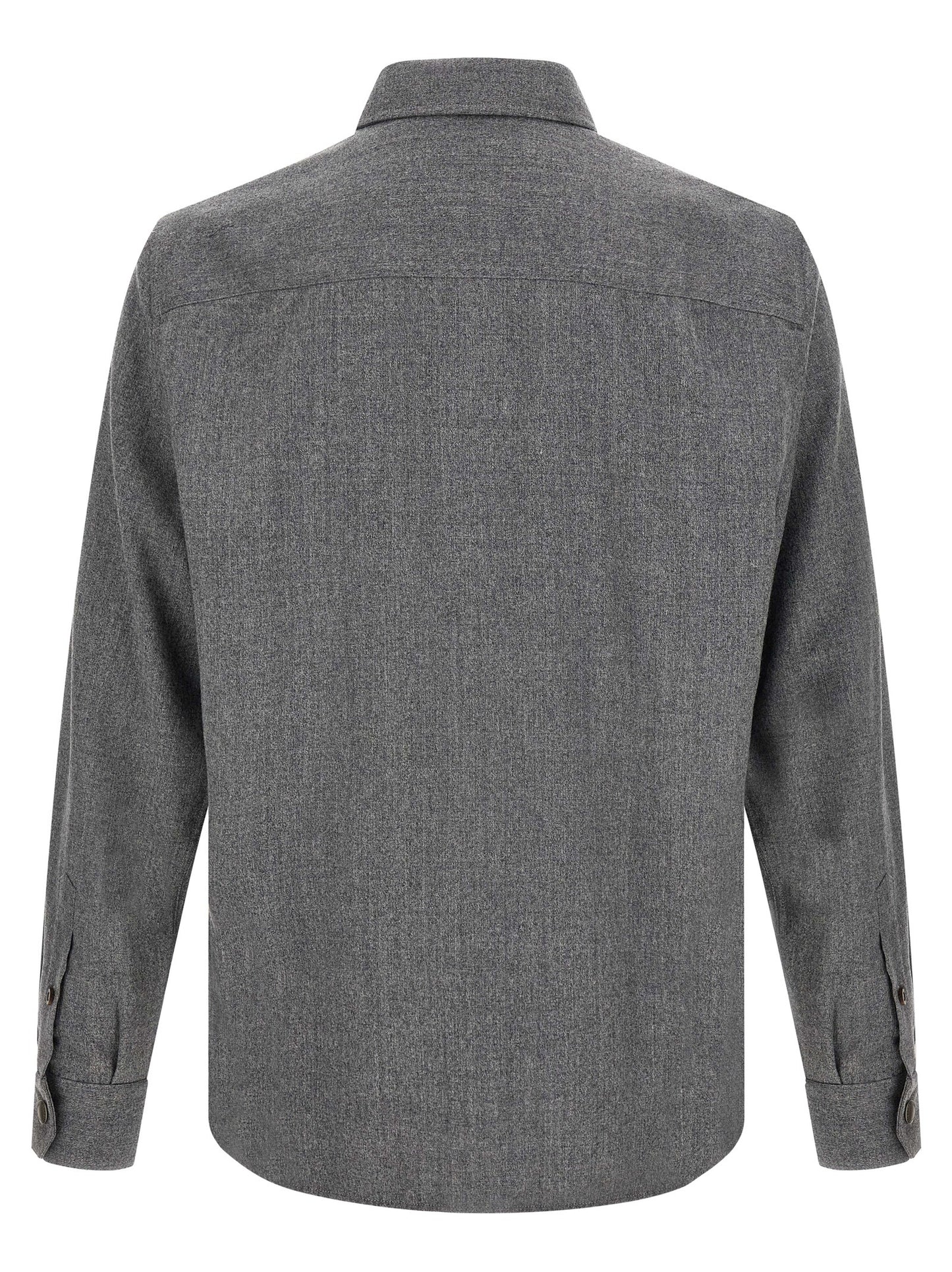 Gray Virgin Wool Blouse