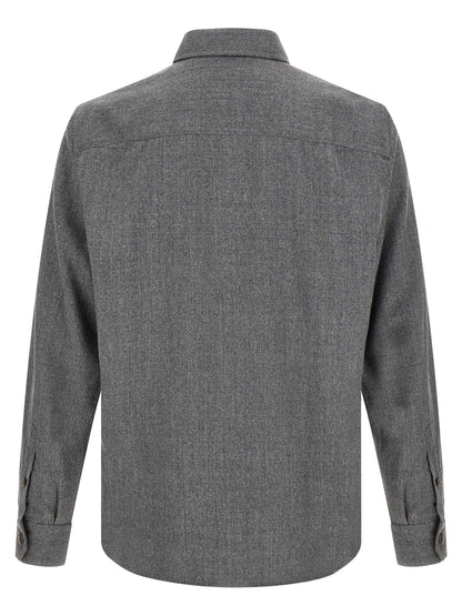 Gray Virgin Wool Blouse