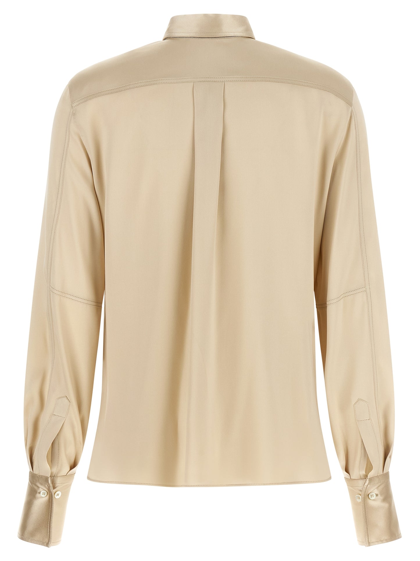 Beige Silk Blouse