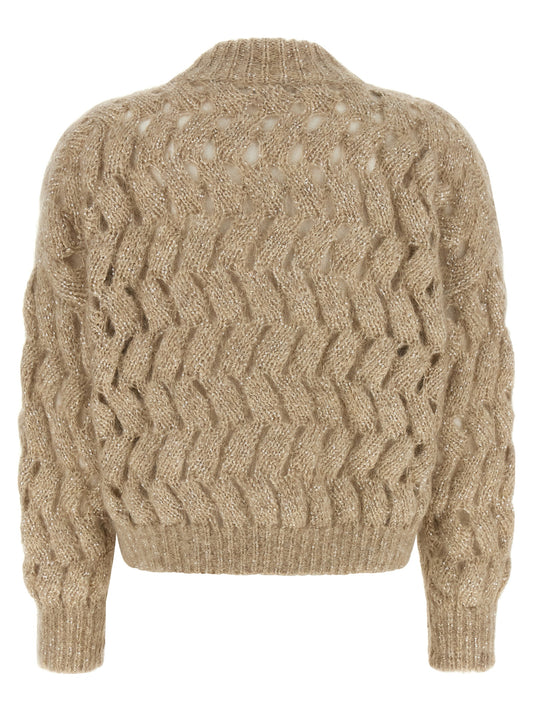 Beige Wool Cardigan