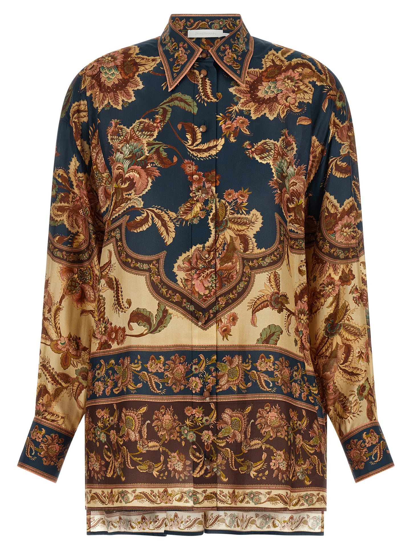 Multicolor Silk Blouse
