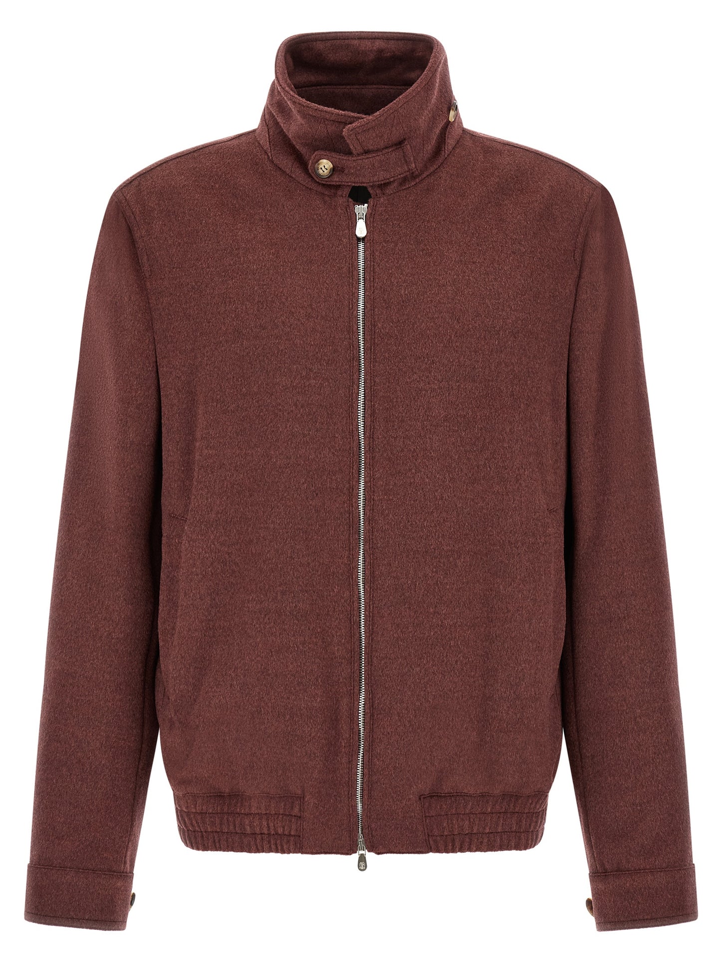 Bordeaux Virgin Wool Bomber