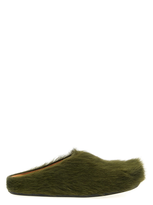 Bicolor Calfskin Mules