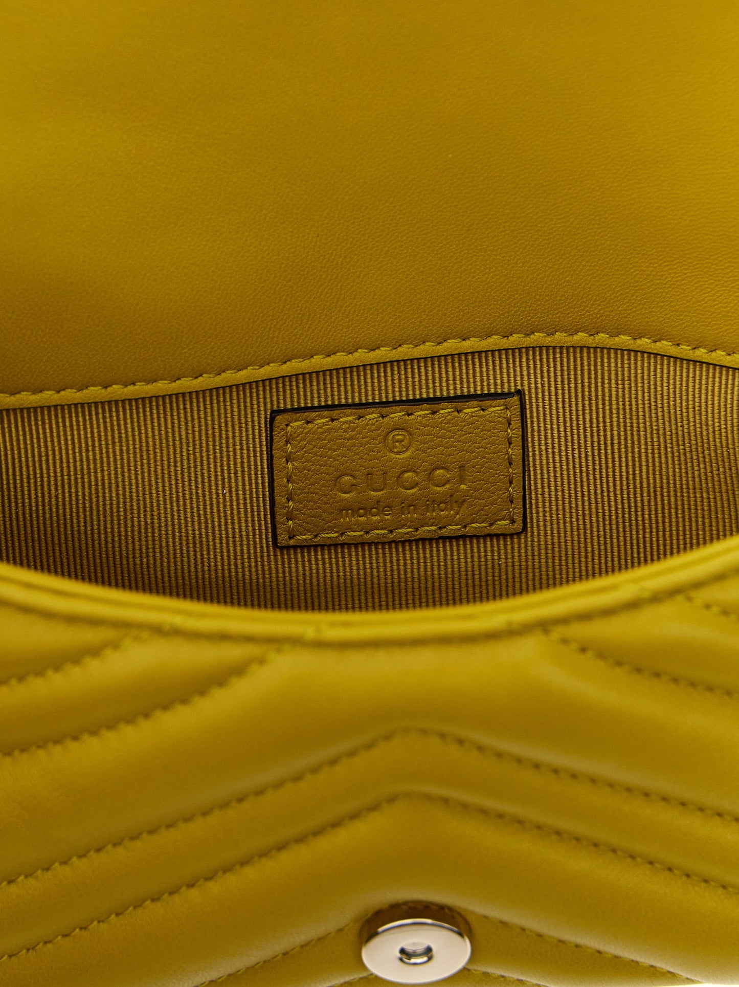 Bicolor Lamb Leather Shoulder Bag