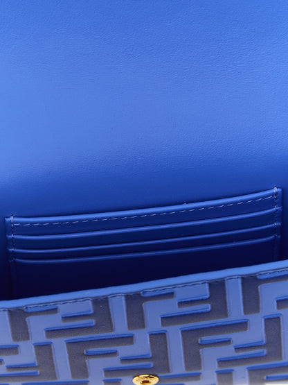 Blue Calfskin Cardholder