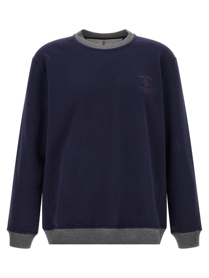 Blue Cotton Sweatshirt