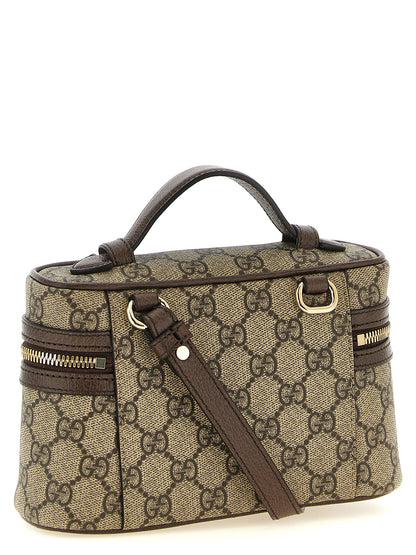 Beige Polyethylene Shoulder Bag
