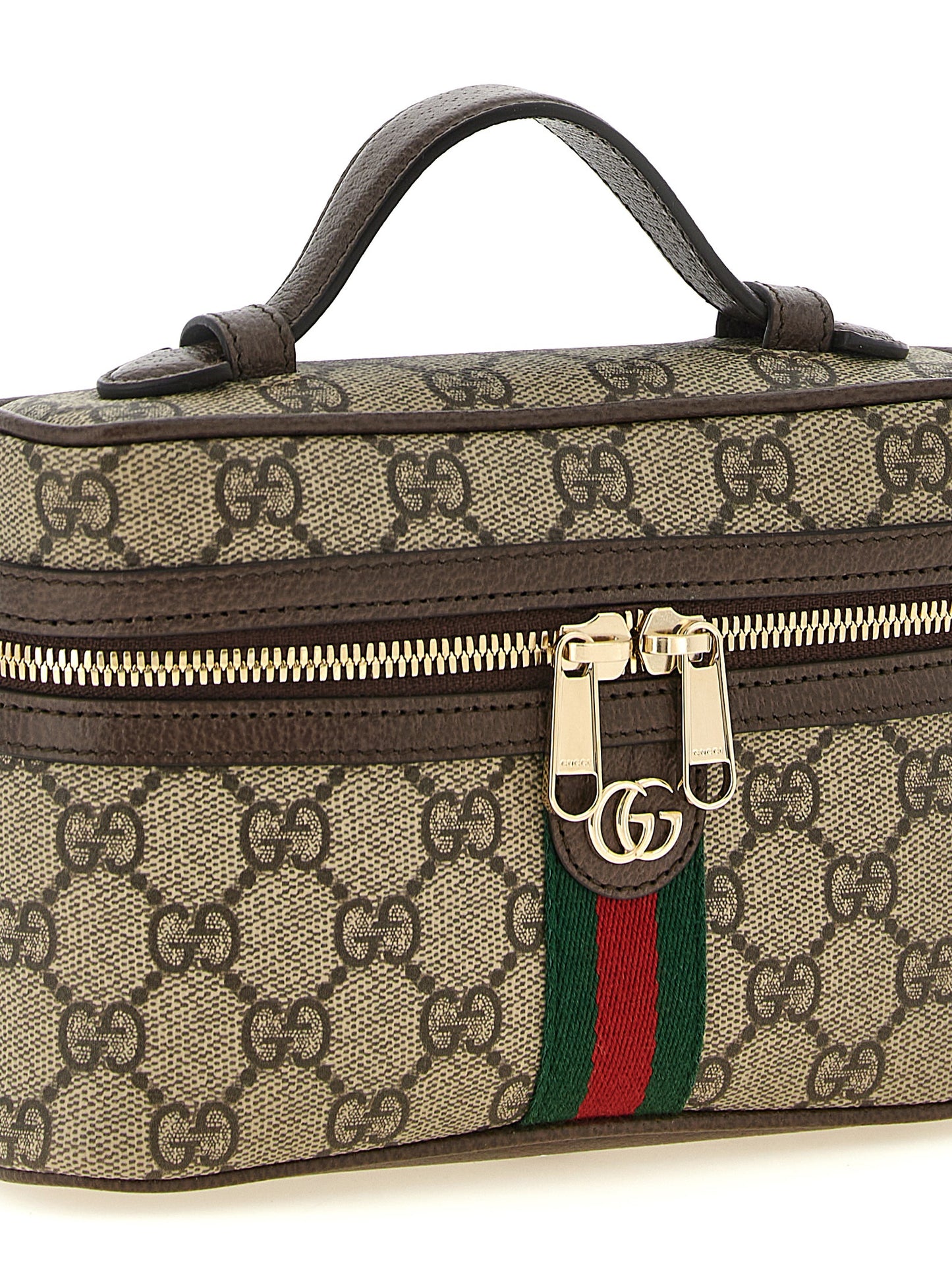 Beige Polyethylene Shoulder Bag