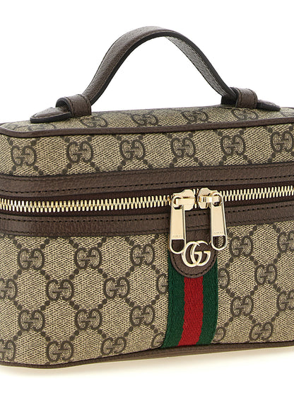 Beige Polyethylene Shoulder Bag