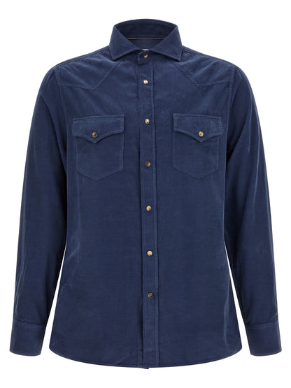 Blue Cotton Blouse