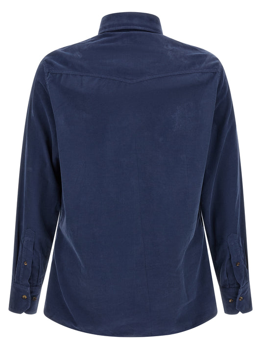 Blue Cotton Blouse