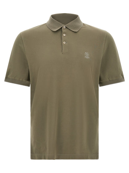 Bicolor Cotton Polo Shirt
