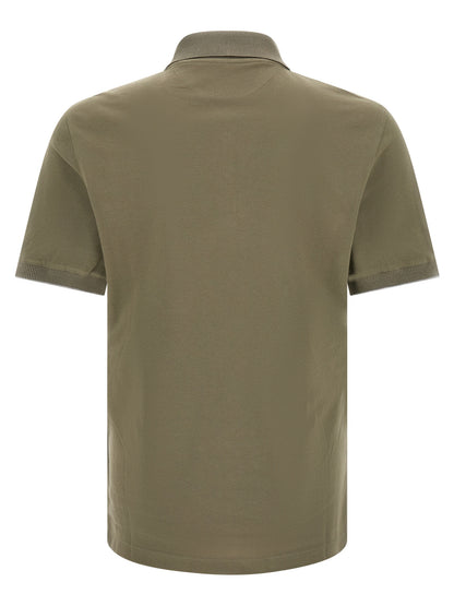 Bicolor Cotton Polo Shirt