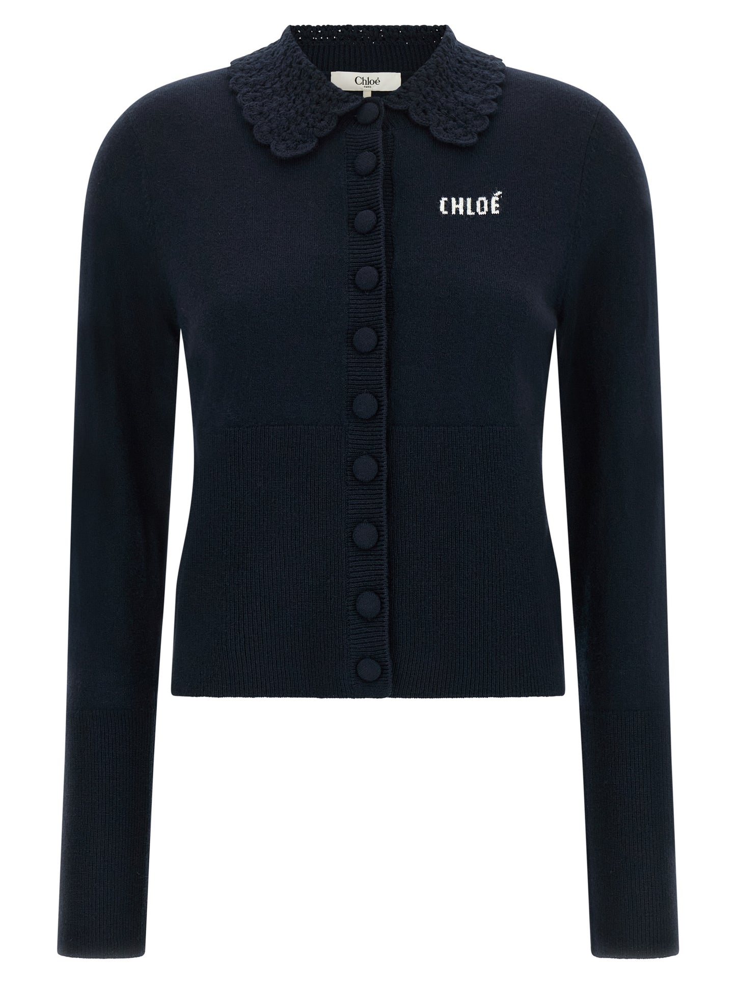 Blue Wool Cardigan