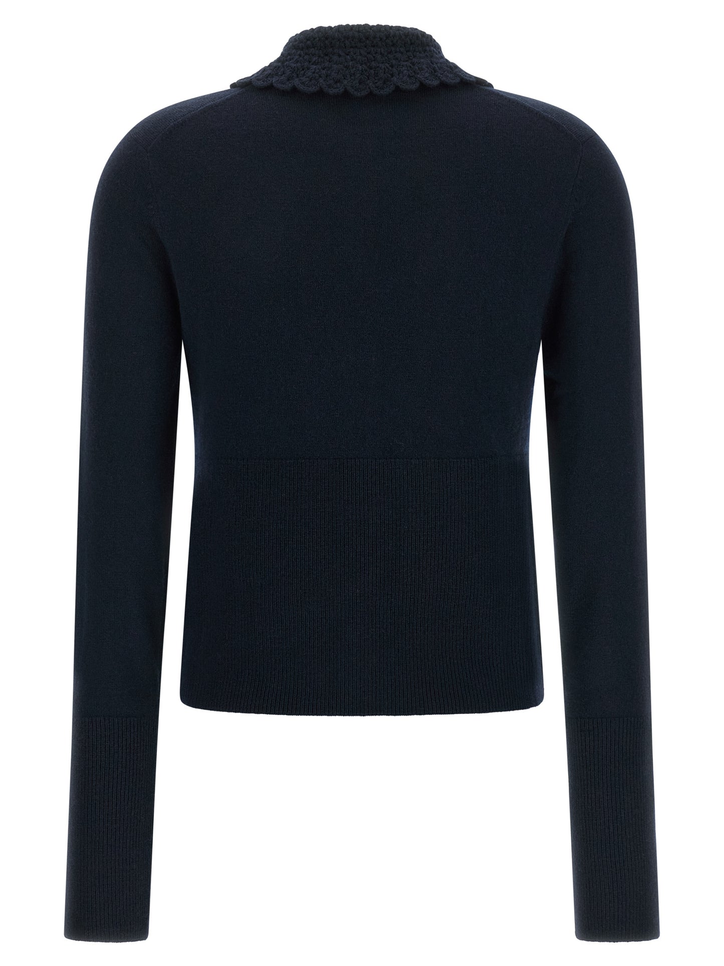 Blue Wool Cardigan
