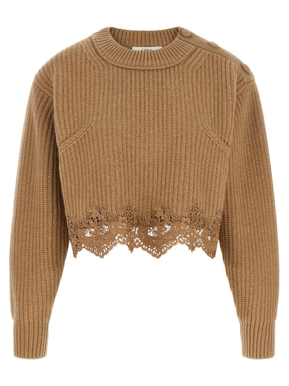 Beige Wool Cardigan
