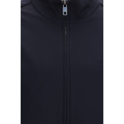 Blue Polyamide Full-Length Jacket