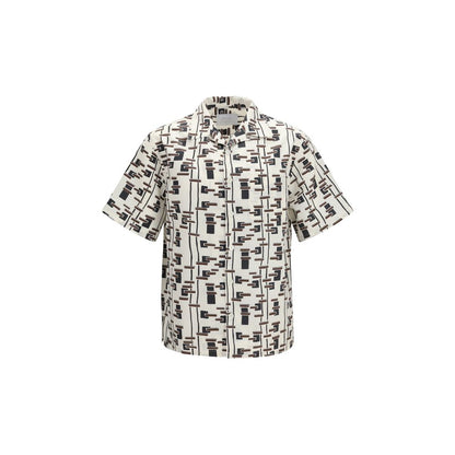 Beige Cotton Pattern Shirt