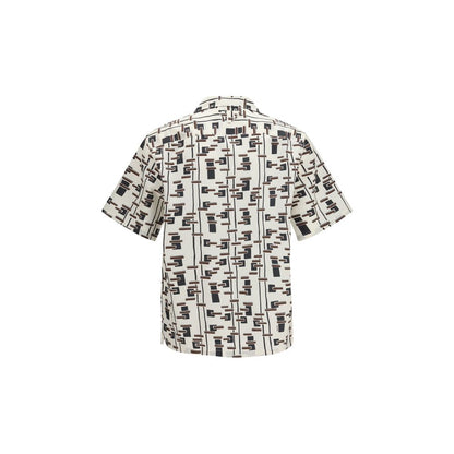 Beige Cotton Pattern Shirt