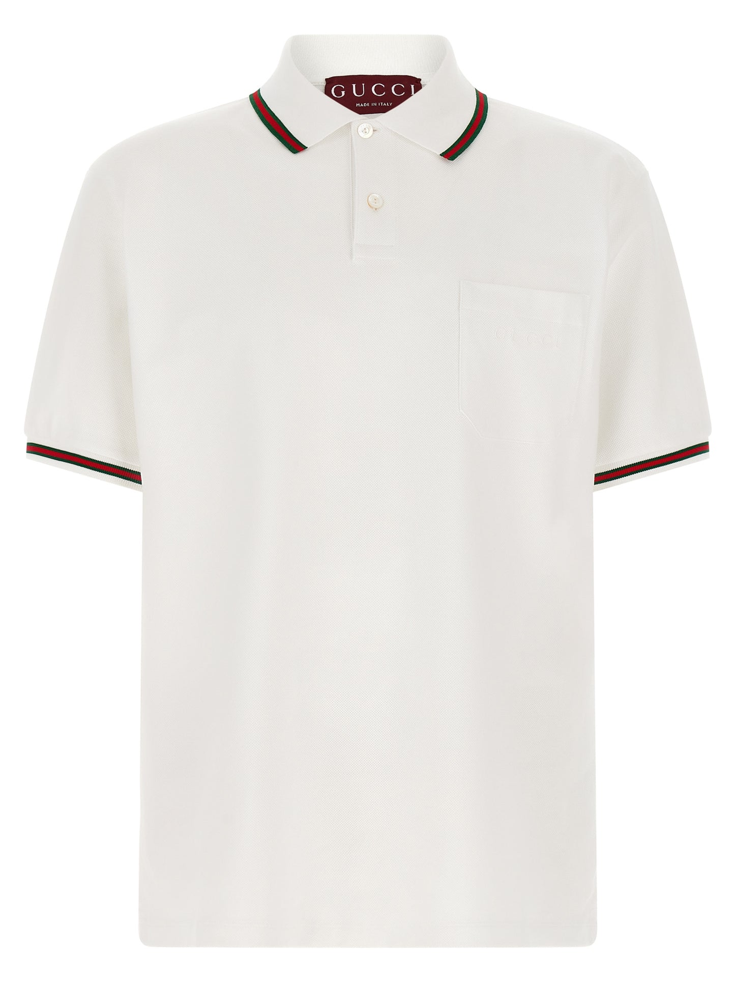 White Cotton Polo Shirt