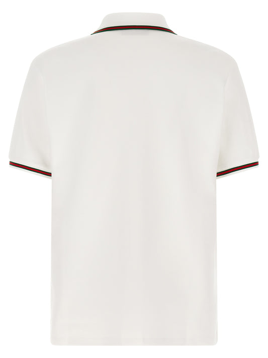 White Cotton Polo Shirt