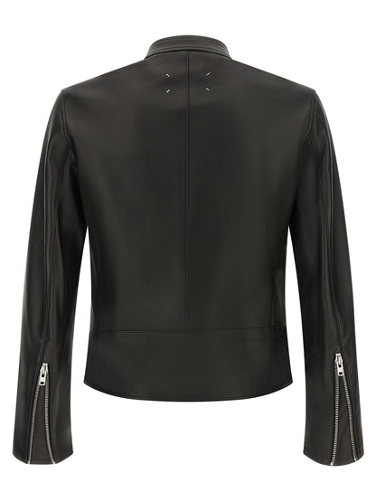 Black Lamb Leather Leather Jacket