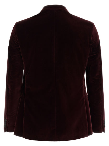 Bordeaux Cotton Blazer