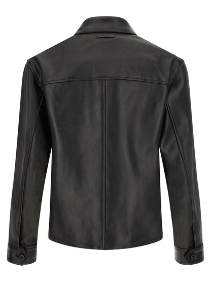 Multicolor Calfskin Leather Jacket