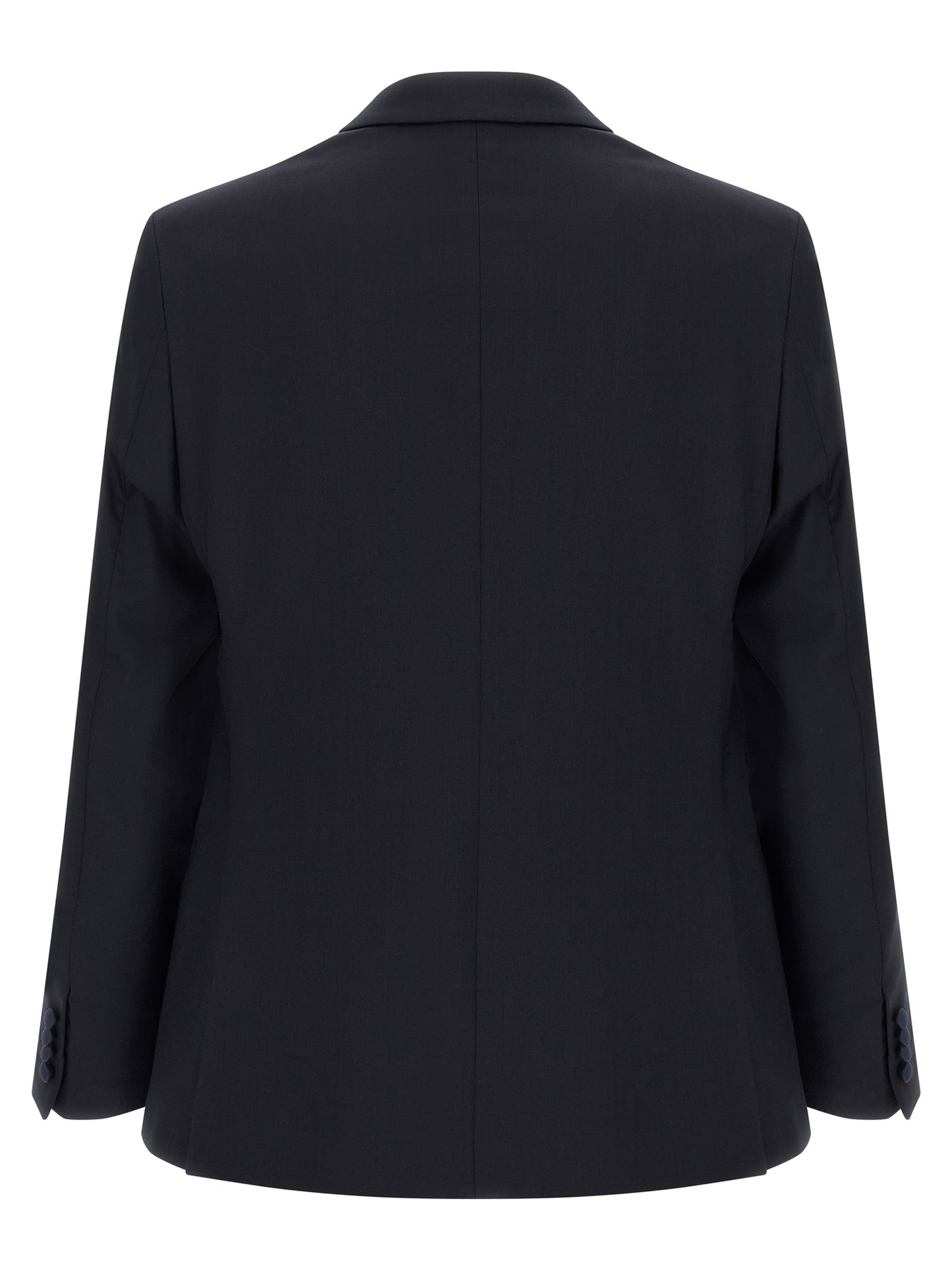 Black Wool Two-Piece Suit