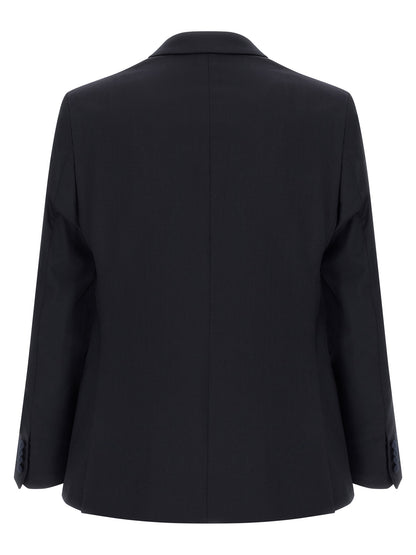 Black Wool Two-Piece Suit