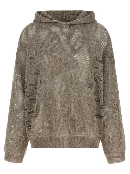 Brown Linen Cardigan
