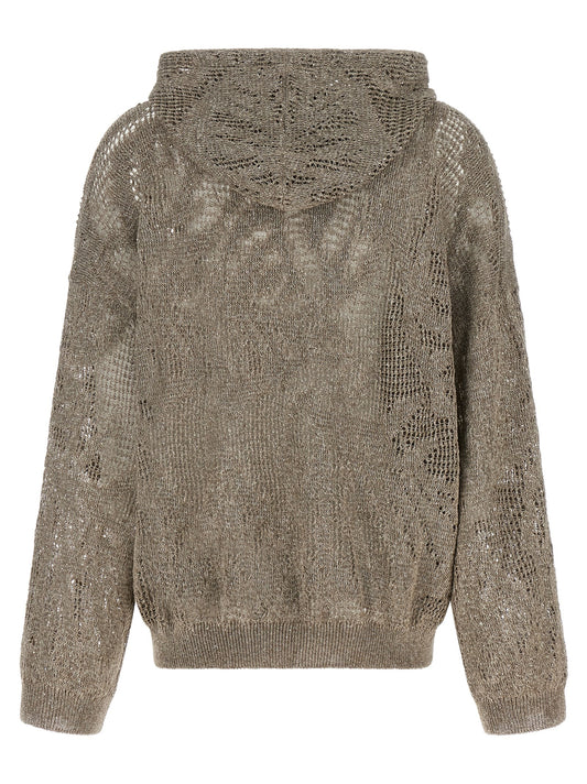 Brown Linen Cardigan