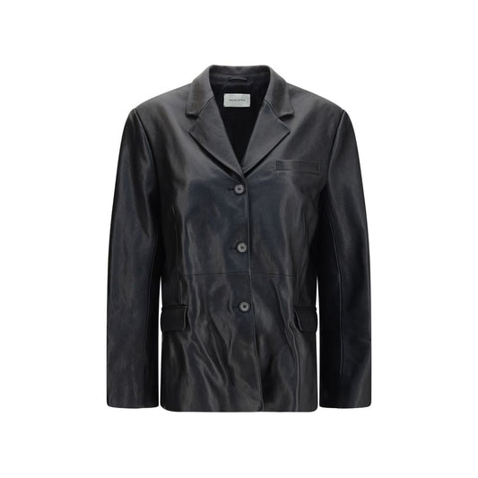 Black Lambskin Blazer